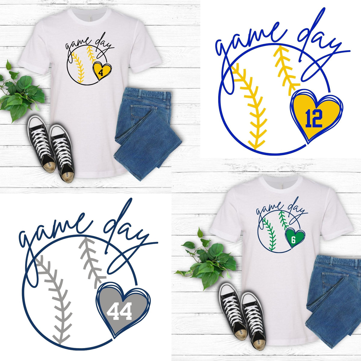 Game Day Personalized Baseball Tee