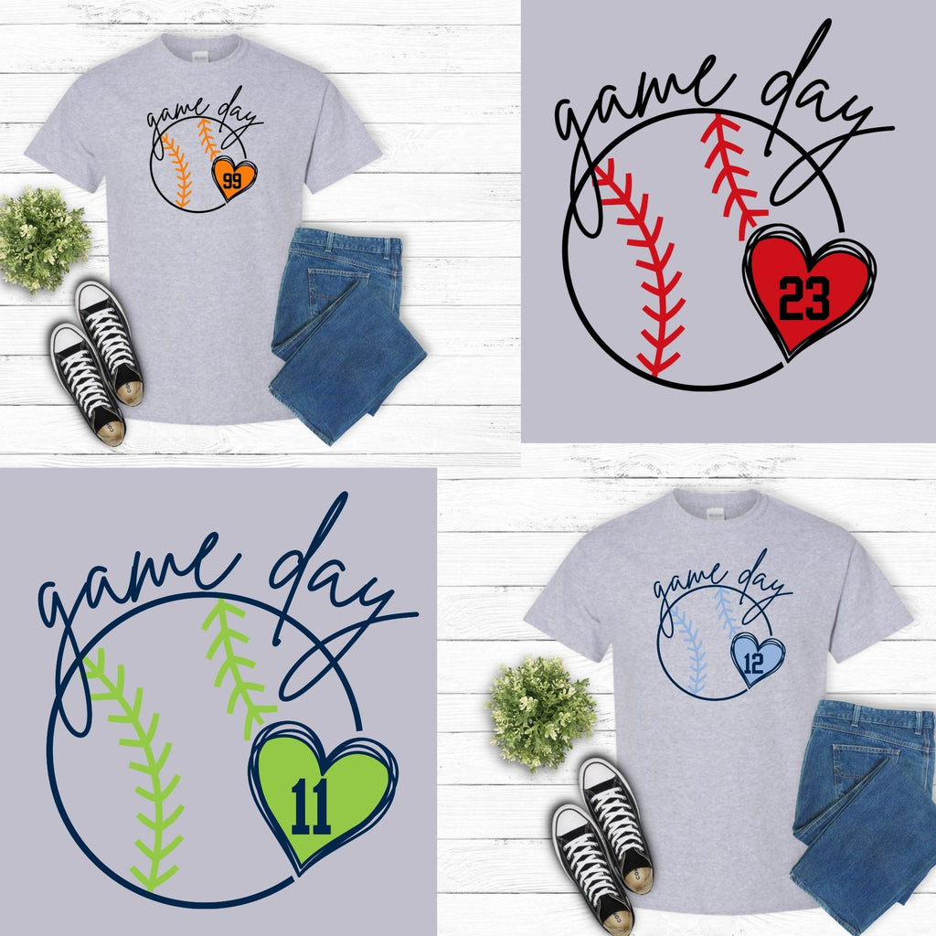 Game Day Personalized Baseball Tee