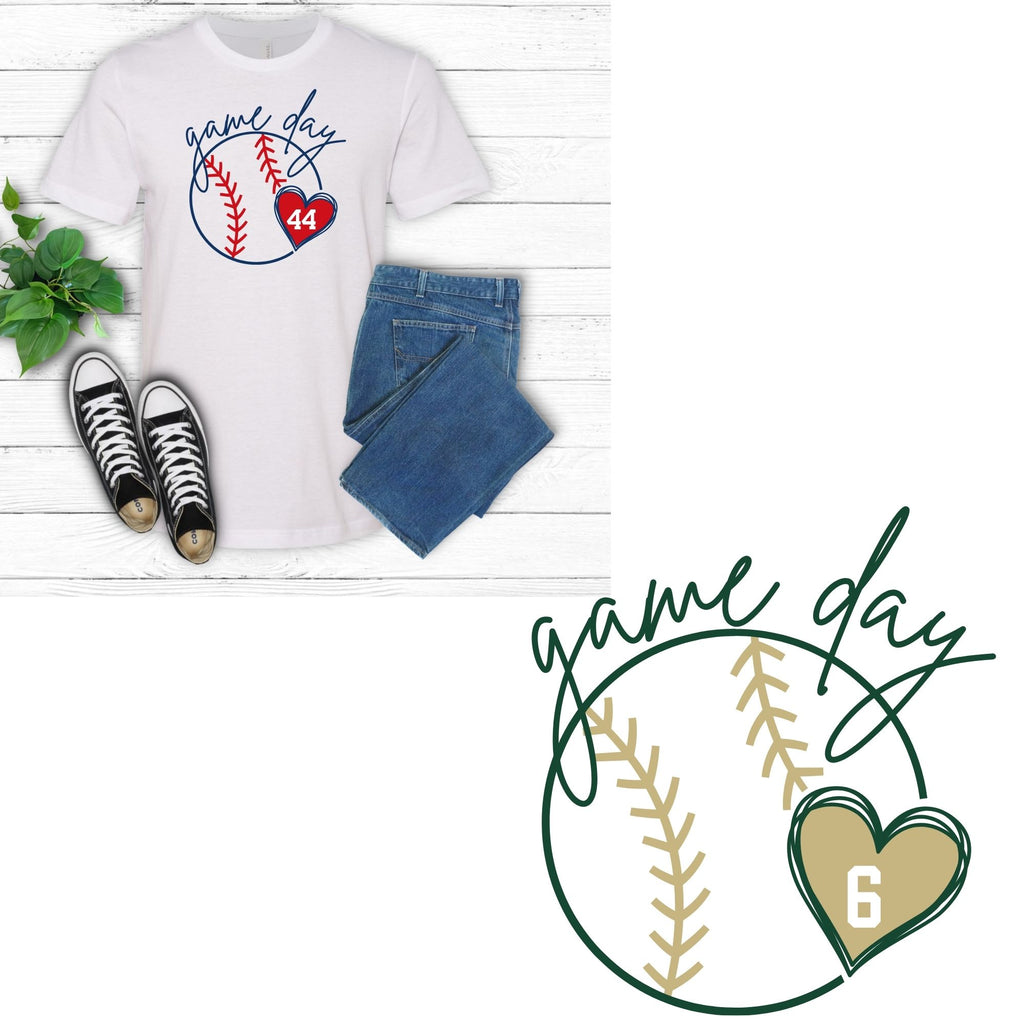 Game Day Personalized Baseball Tee