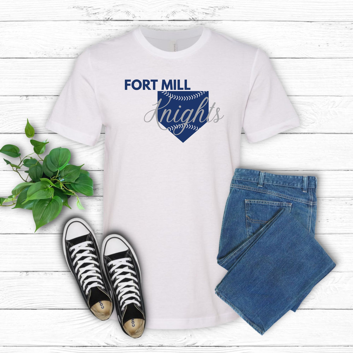 Fort Mill Knights Home Plate Shirt