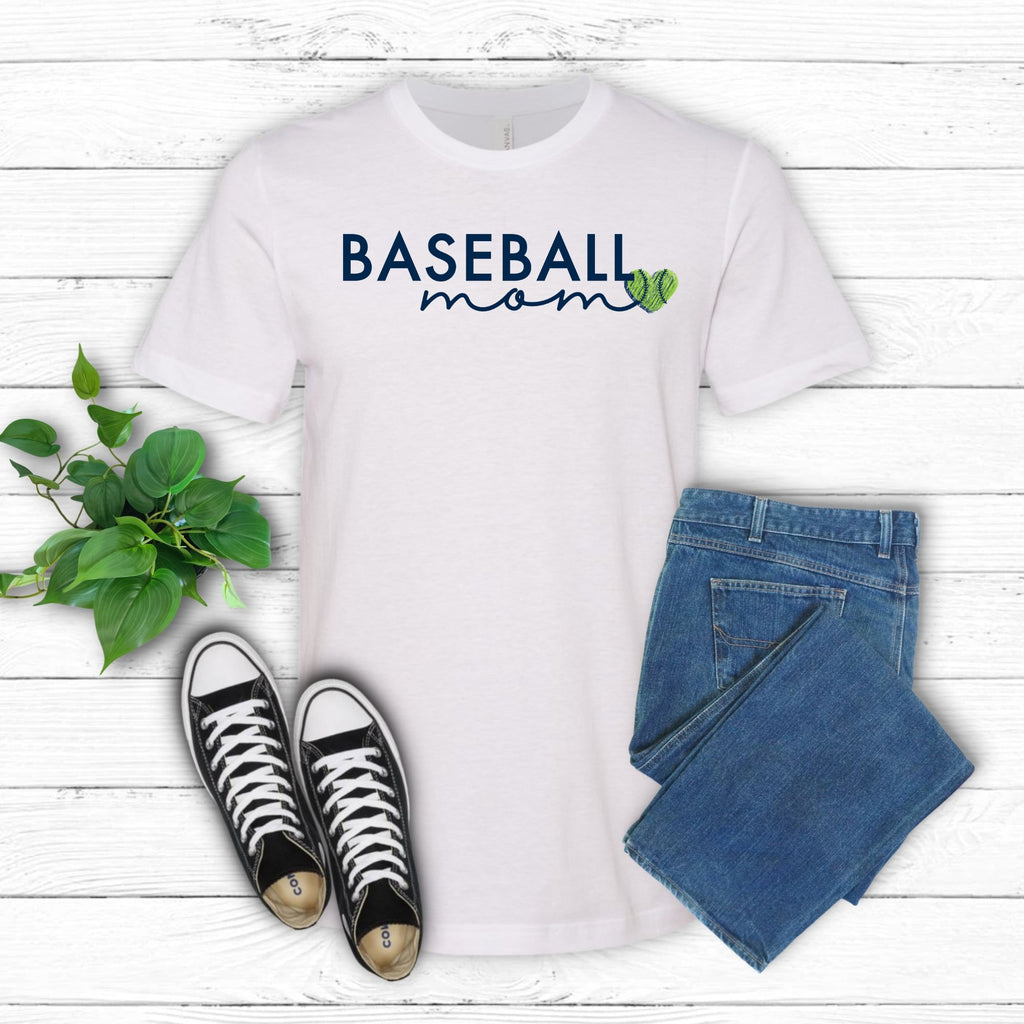 Baseball Mom Script Tee