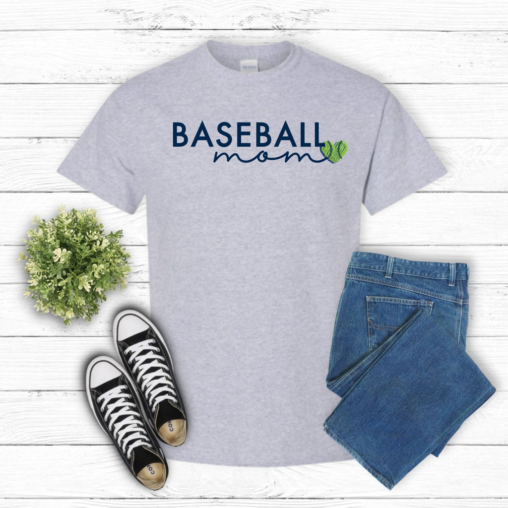Baseball Mom Script Tee