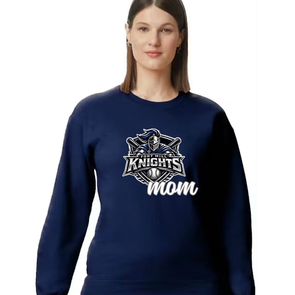 Fort Mill Knights Mom – Softstyle Crewneck Sweatshirt