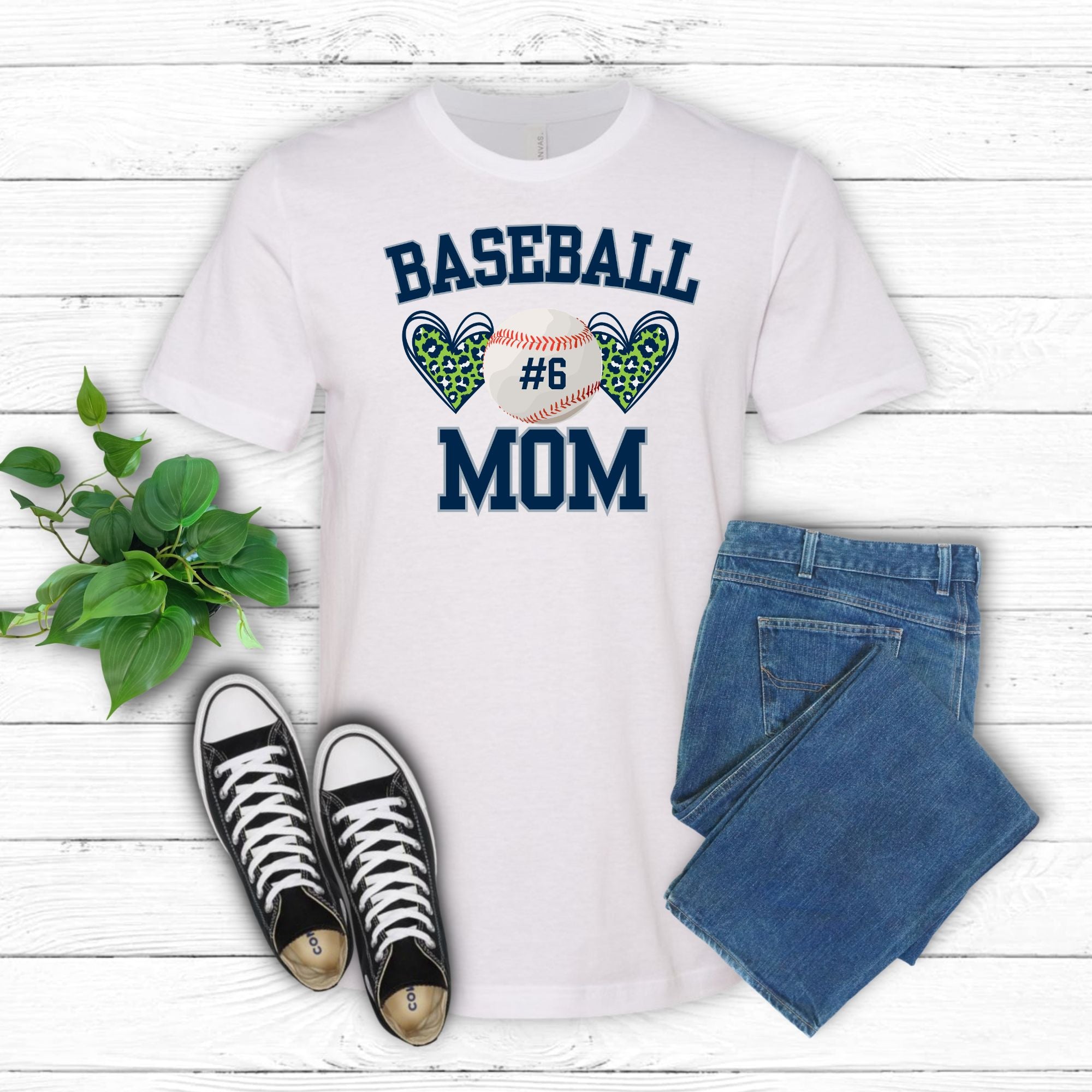 Personalized Baseball Mom Tee