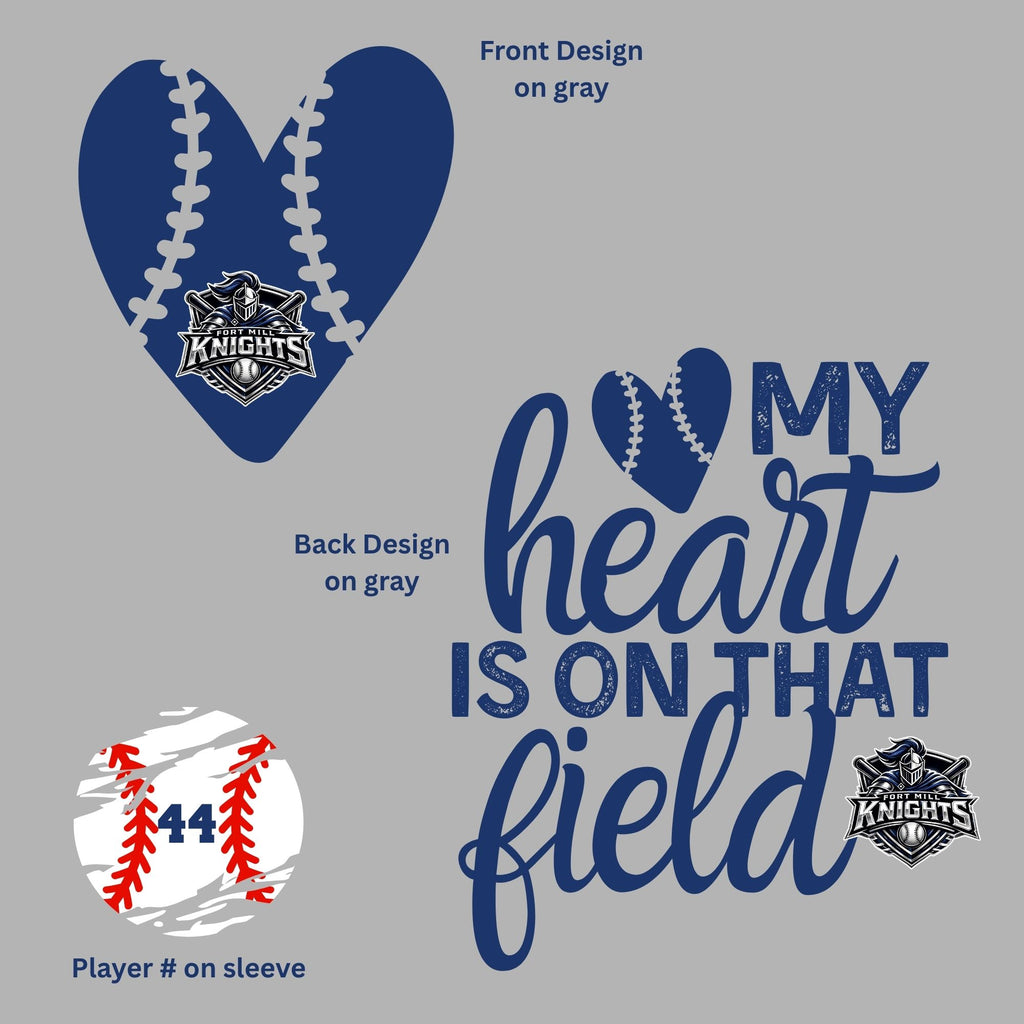 My Heart Is on That Field – Baseball Mom Crewneck