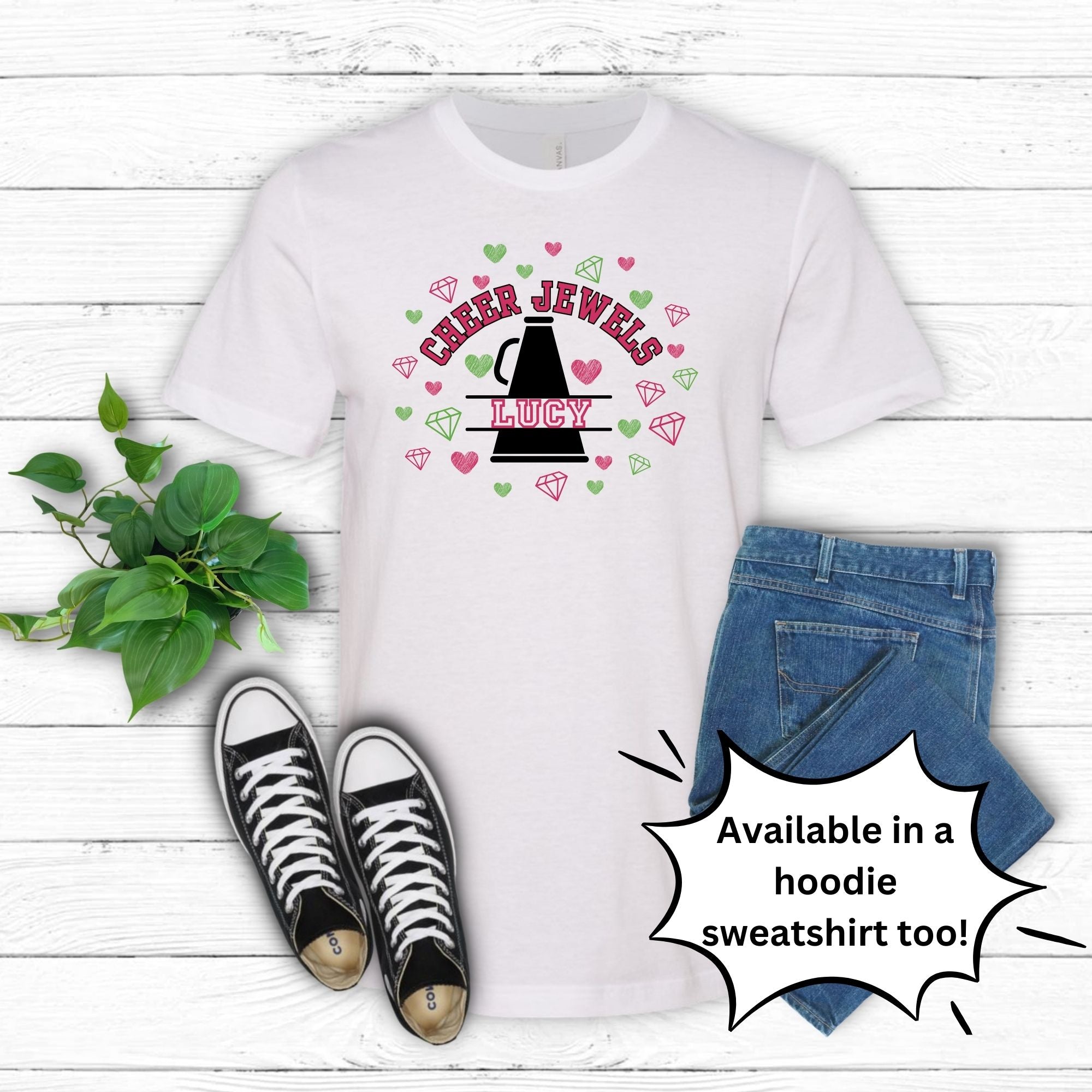 Cheer Jewels Personalized T-Shirt or Hoodie