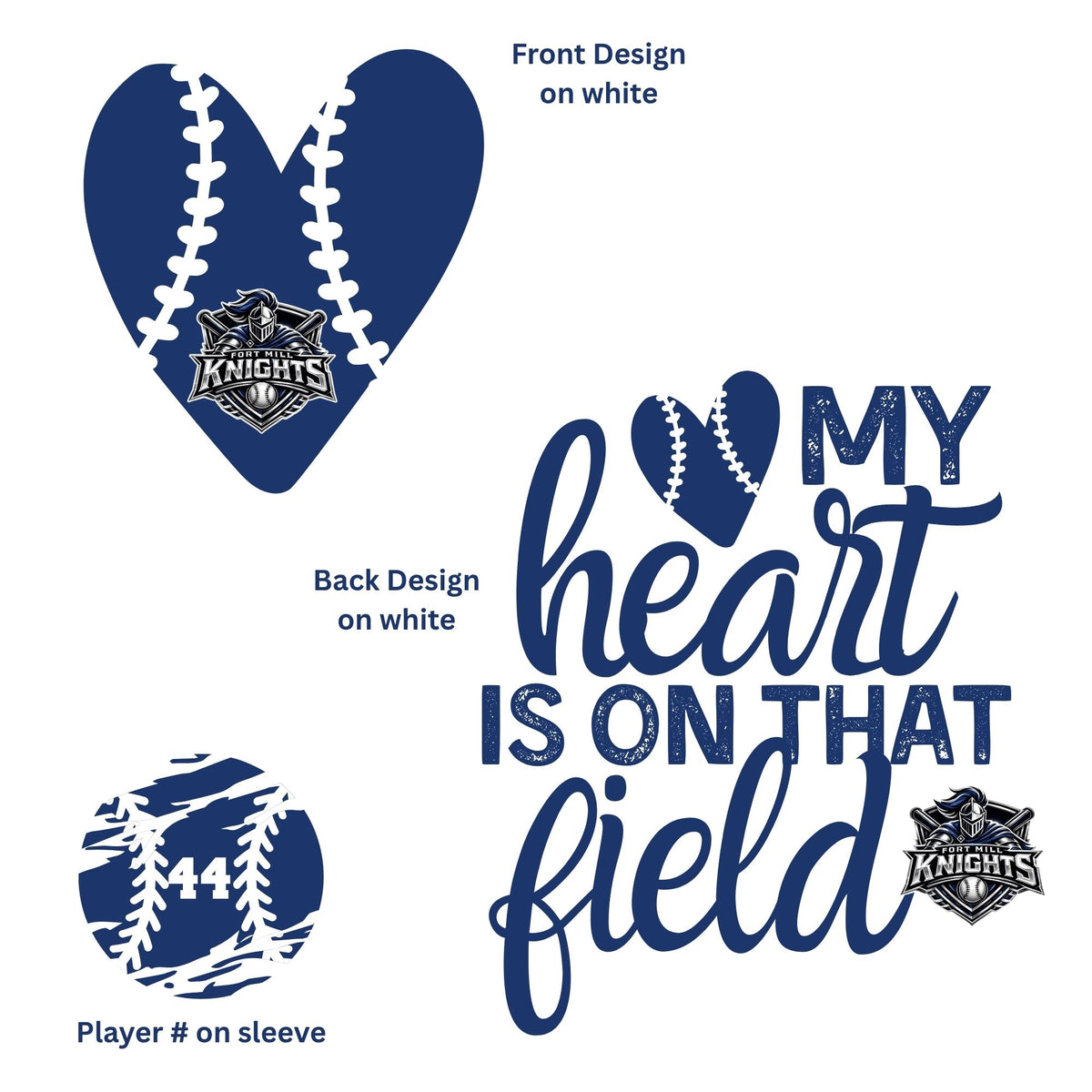 My Heart Is on That Field – Baseball Mom Crewneck