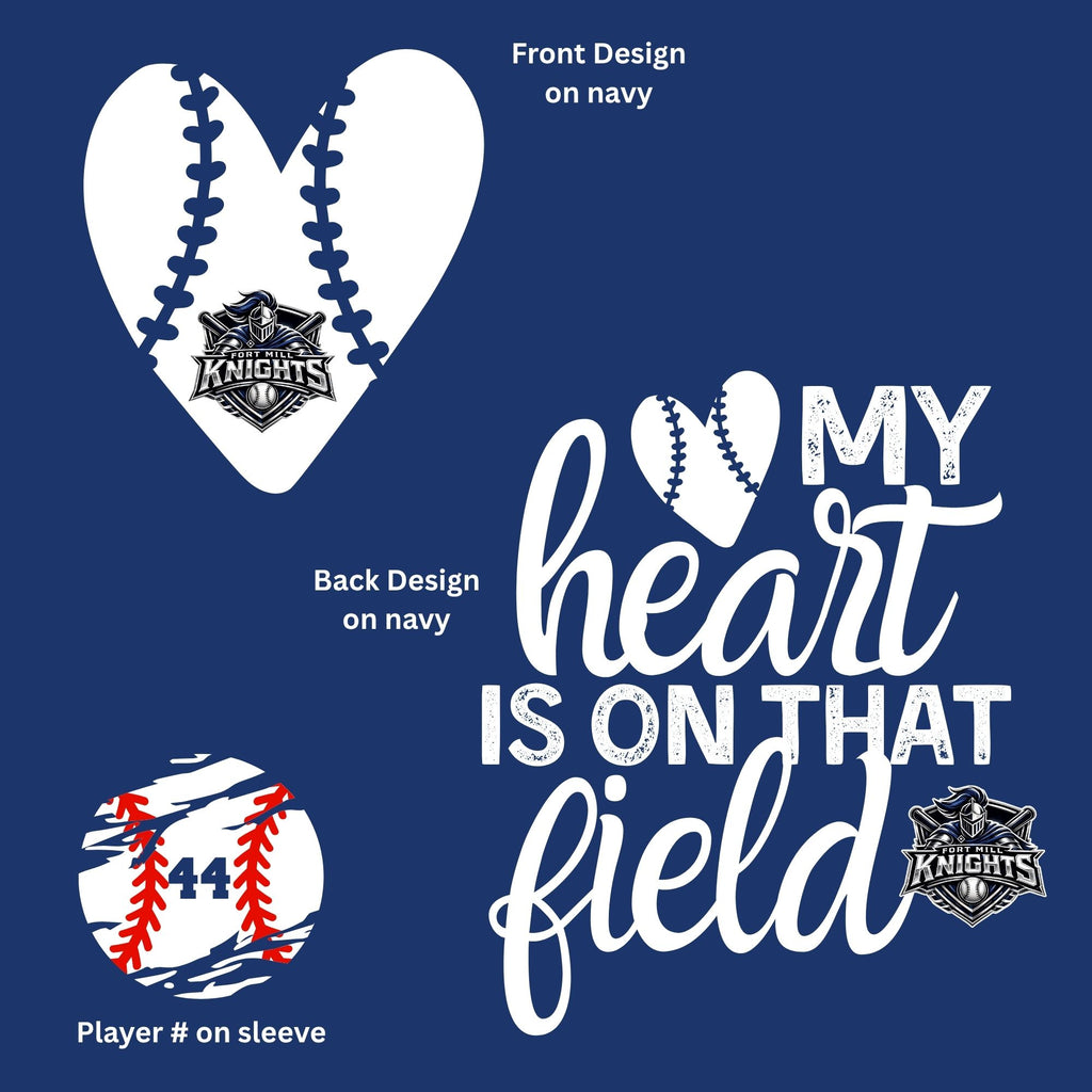 My Heart Is on That Field – Baseball Mom Crewneck