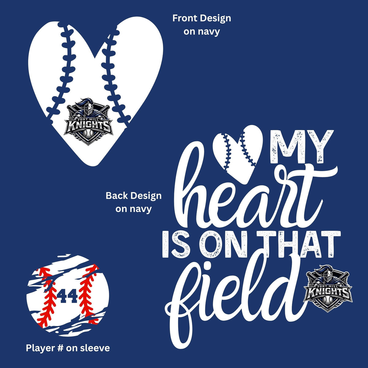 My Heart Is on That Field – Baseball Mom Crewneck