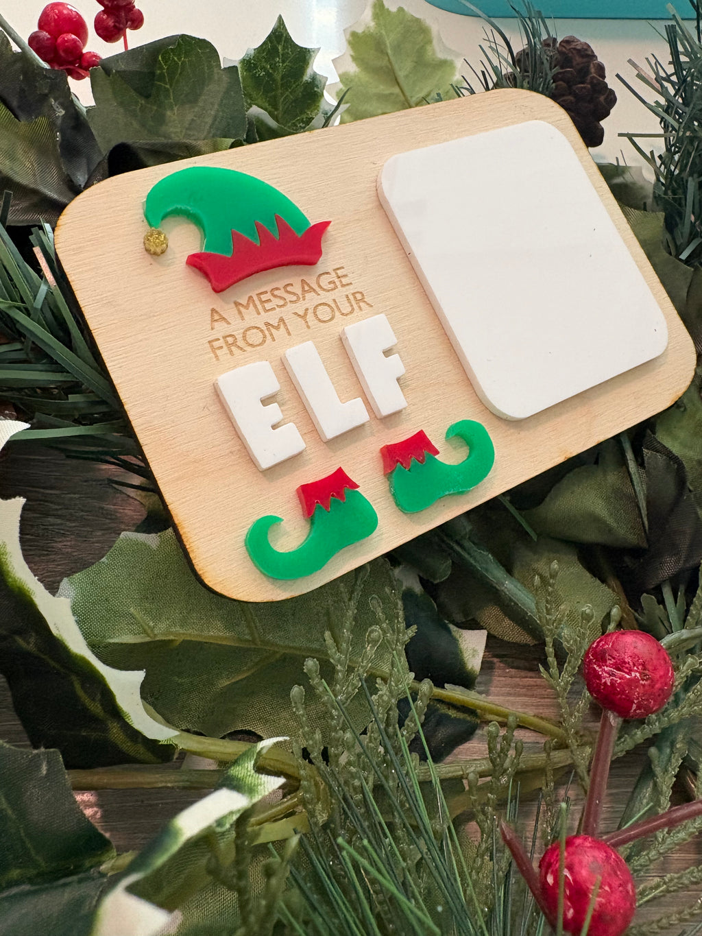 Message From Your Elf Dry-Erase Board
